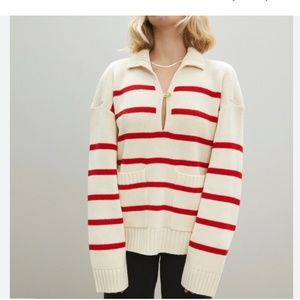 EVERLANE STRIPED MARINER SWEATER